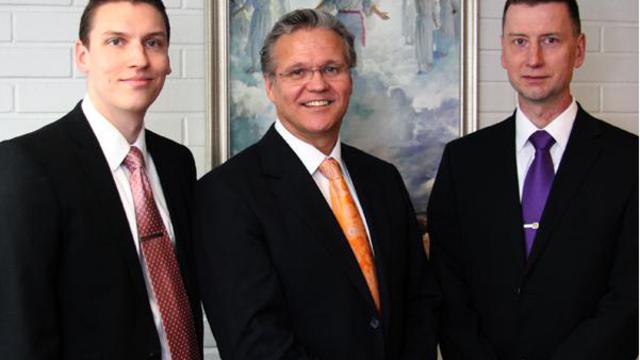 Pekka Laitinen (vas.), Ville Kervinen ja Jari Maljanen